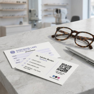 Carte De Visite Clinique d'ophtalmologie Entreprise   Rendez-vous 
