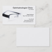 Carte De Visite Clinique d'ophtalmologue (Devant / Derrière)
