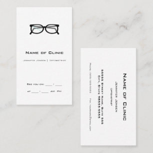 Carte De Visite Clinique d'optométrie minimale