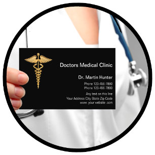 Carte De Visite Clinique médicale chic de docteur