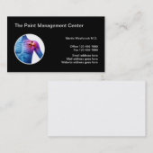 Carte De Visite Clinique Médicale de gestion de la douleur (Devant / Derrière)