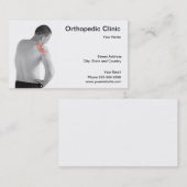 Carte De Visite clinique orthopédique (Devant / Derrière)