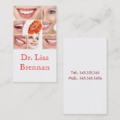 Carte De Visite Clinique privée Dentaire Dentaire / Dentiste Médic (Devant / Derrière)