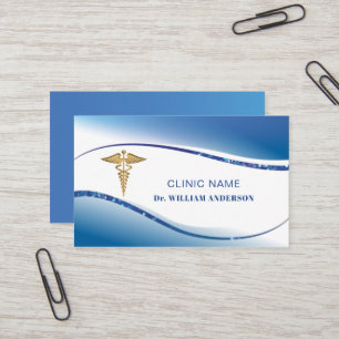 Carte De Visite Clinique professionnelle de médecine Médicale en b