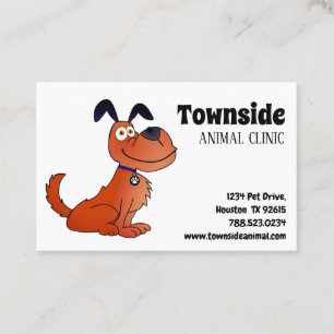 Carte De Visite Clinique vétérinaire chien mignon