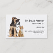 Carte De Visite Clinique vétérinaire moderne (Devant)