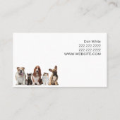 Carte De Visite Clinique vétérinaire pour animaux de compagnie Ref (Dos)