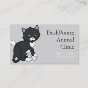 Carte De Visite Clinique vétérinaire pour animaux de compagnie Ref