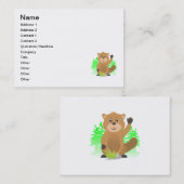 Carte De Visite Clipart de taupe (Devant / Derrière)