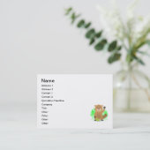 Carte De Visite Clipart de taupe (Debout devant)