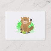 Carte De Visite Clipart de taupe (Dos)