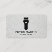 Carte De Visite Clippers à cheveux monogrammes (Devant)