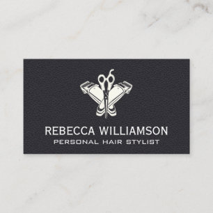 Carte De Visite Clippers   Ciseaux   Cuir