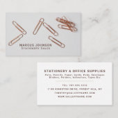 Carte De Visite Clips, Papeterie et fournitures de bureau, papeter (Devant / Derrière)