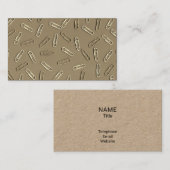 Carte De Visite Clips papier (Devant / Derrière)