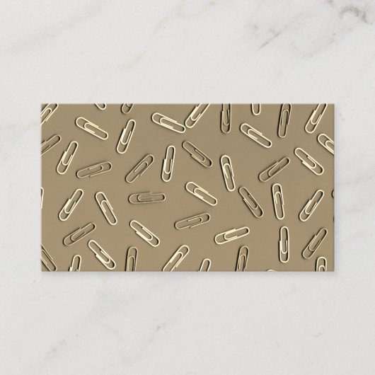 Carte De Visite Clips papier (Devant)