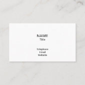Carte De Visite Clips papier (Dos)