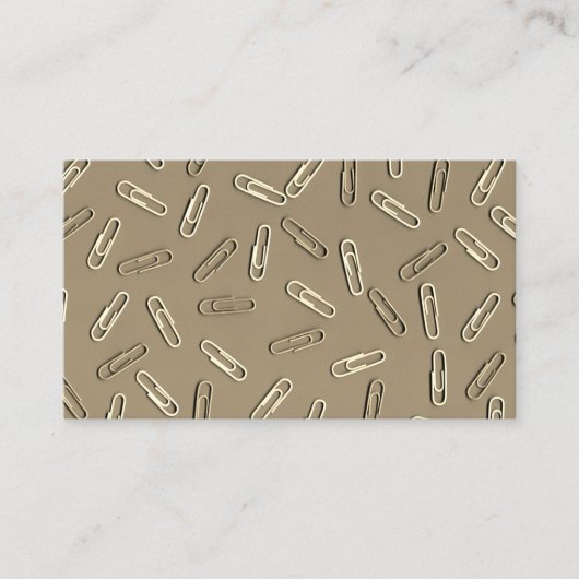 Carte De Visite Clips papier (Devant)