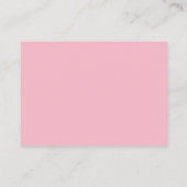 Carte De Visite Clocher rose (Dos)