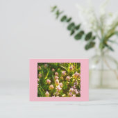 Carte De Visite Clocher rose (Debout devant)
