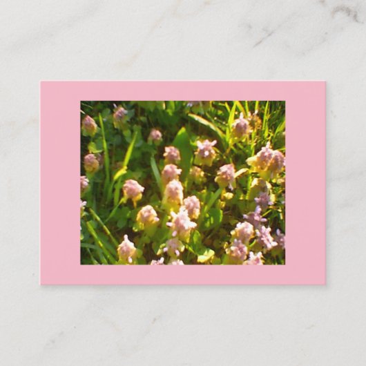 Carte De Visite Clocher rose (Devant)