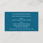 Carte De Visite Cloches Médicales bleues Uniforme (Dos)