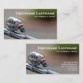 Carte De Visite Clochette de vélo chromé brillant pour les atelier (Devant / Derrière)