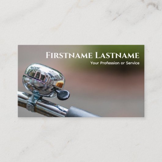 Carte De Visite Clochette de vélo chromé brillant pour les atelier (Devant)