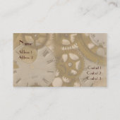 Carte de visite Clockwork (Dos)
