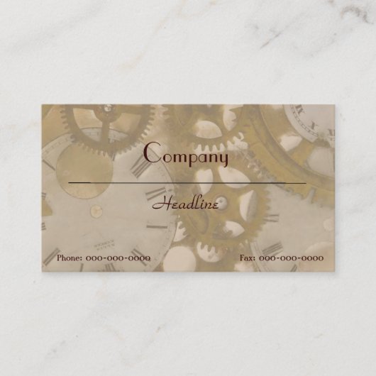 Carte de visite Clockwork (Devant)