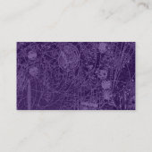 Carte De Visite Cloître déplaisant 02 - Tex Abstact - Violet foncé (Dos)