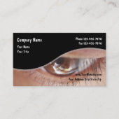 Carte De Visite Closetup oculaire optométrique (Devant)