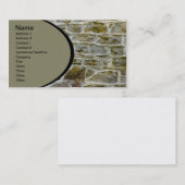 Carte De Visite closeup de mur de pierre et de mortier (Devant / Derrière)