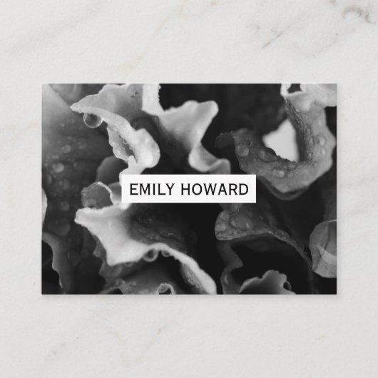 Carte De Visite Closeuse de fleurs (Devant)