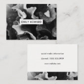 Carte De Visite Closeuse de fleurs (Devant / Derrière)