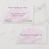 Carte De Visite Closeuse de Peony (Devant / Derrière)