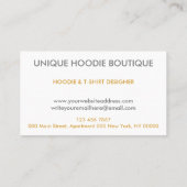 Carte De Visite Clothing Apparel Sweatshirt Custom Hoodies (Dos)