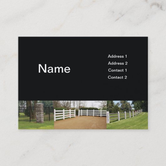 Carte De Visite clôture (Devant)