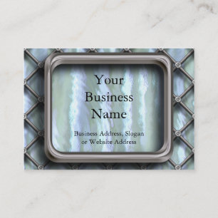 Carte De Visite Clôture de bain métallique