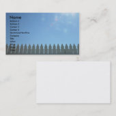 Carte De Visite Clôture en bois (Devant / Derrière)