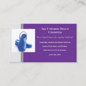 Carte De Visite Clôtures Médicales en bleu violet (Devant)