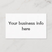 Carte De Visite Clou (Dos)