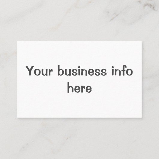 Carte De Visite Clou (Dos)