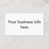 Carte De Visite Clou (Dos)