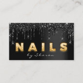 Carte De Visite Clou Artist Black Drives Professionnel (Devant)