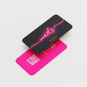 Carte De Visite Clou Artiste Beauté Salon Manucure Clou Polonais