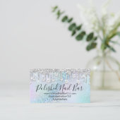 Carte De Visite Clou Artiste Drives Blue Holographic Diamond (Debout devant)