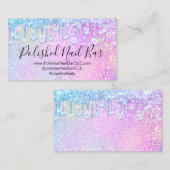 Carte De Visite Clou Artiste Holographe Diamond Silver Drivers Ros (Devant / Derrière)