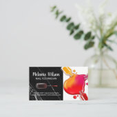 Carte De Visite Clou bouteille polonaise pour | Marbre noir (Debout devant)