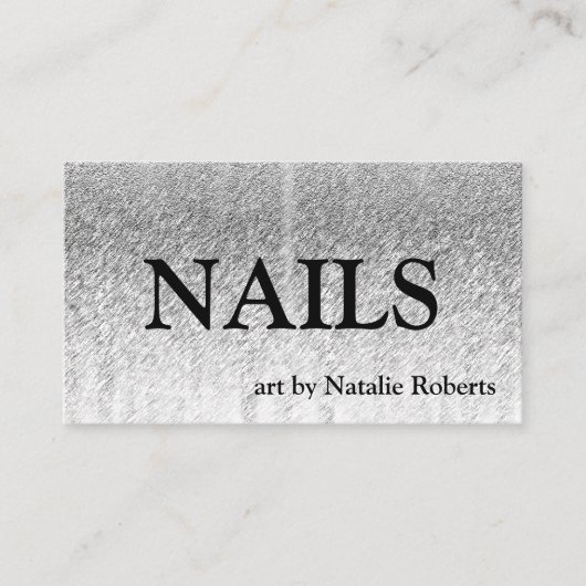 Carte De Visite Clou de brillance rose or rose polonaise (Devant)